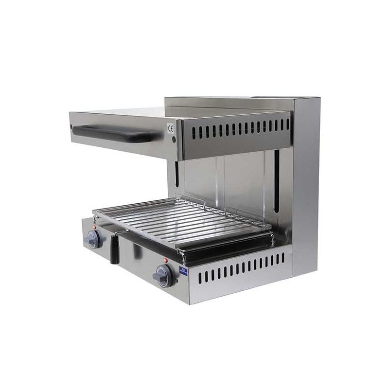 salamandre gaz avec plafond mobile et grille, GN 1/1