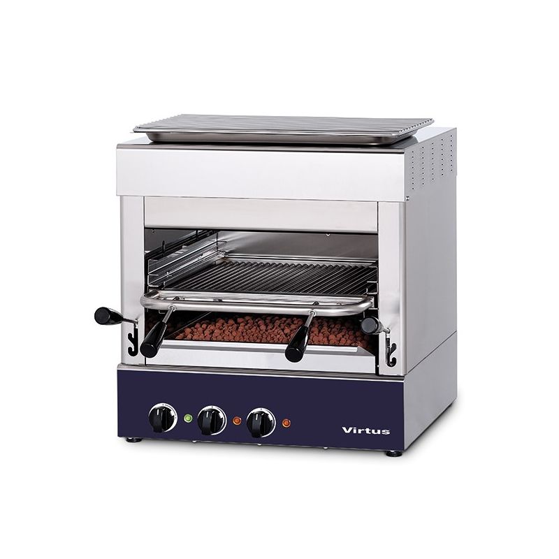 Gril électrique professionnel grille 400x470 mm triphasé 40-50 couverts par service