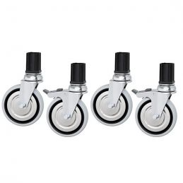4 roulettes, 2 avec frein - VIRTUS
