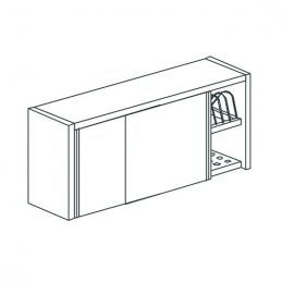 Armoire murale avec portes coulissantes et égouttoir, 1000x400 mm