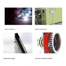 Four ventilé électrique 10 plaques : format 40 x 80 cm