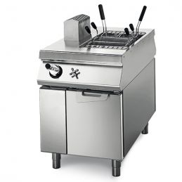 Cuiseur à pâtes gaz sur coffre avec portes, 1 bac GN 1/1 - 40 litres