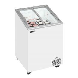 Congélateur de crème glacée, Couvercle coulissant bombé