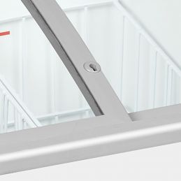 Congélateur de crème glacée, Couvercle coulissant bombé