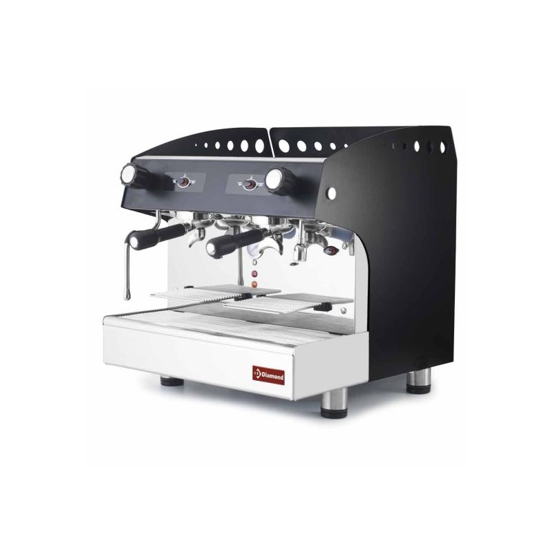 Machine à café expresso 2 groupes, semi-automatique - NOIR