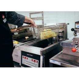 Friteuse électrique haut rendement 18 l - 14 kw