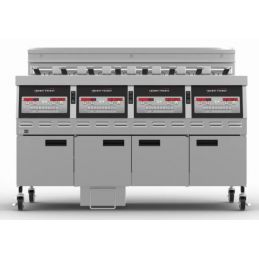 Friteuse électrique haut rendement 4 x 18 l - 56 kw - henny penny