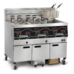 Friteuse électrique haut rendement 3 x 14 l - 42 kw