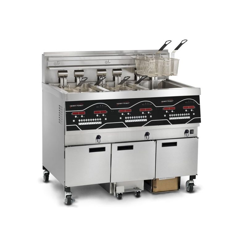 Friteuse électrique haut rendement 3 x 14 l - 42 kw