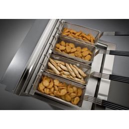 Friteuse électrique haut rendement 3 x 14 l - 42 kw