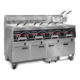 Friteuse électrique haut rendement 4 x 14 l - 56 kw