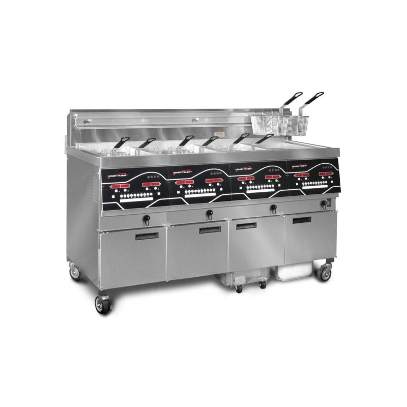 Friteuse électrique haut rendement 4 x 14 l - 56 kw