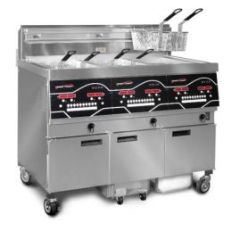 Friteuse gaz haut rendement 3 x 14 l - 59 kw