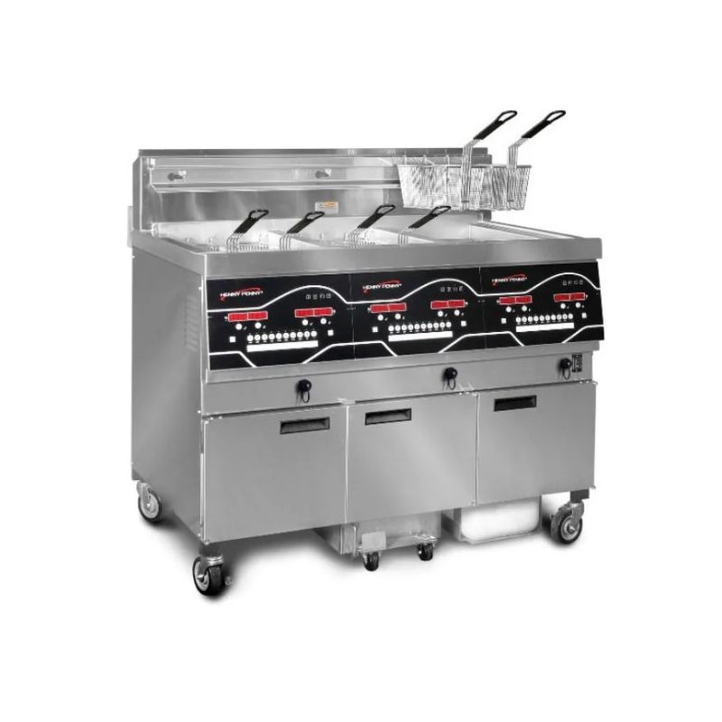 Friteuse gaz haut rendement 3 x 14 l - 59 kw