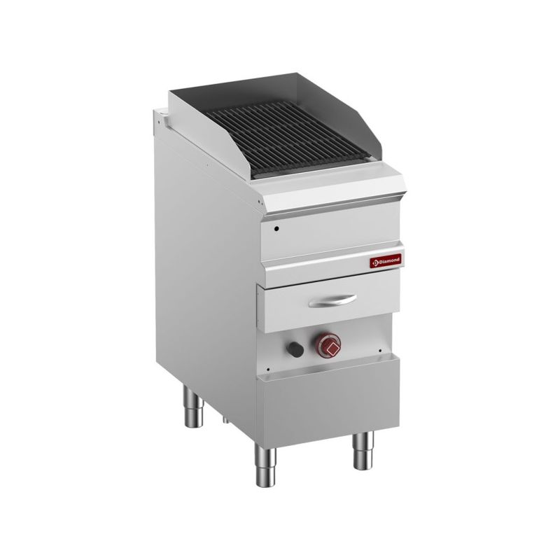 Grill Vapeur gaz, grille en fonte "double face", module 1/2