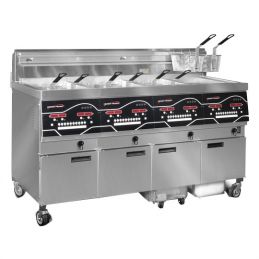 Friteuse gaz haut rendement 4 x 14 l