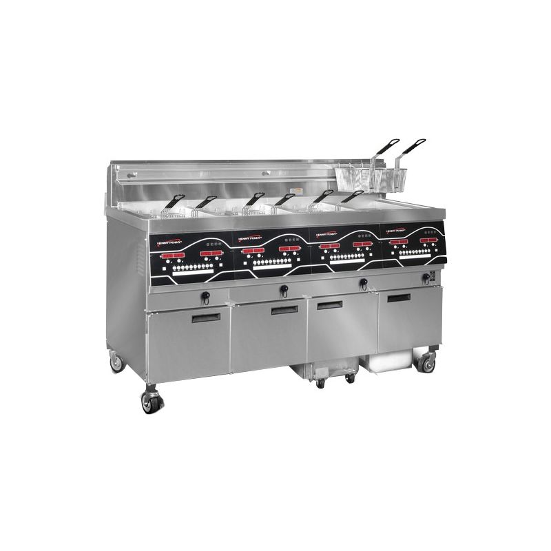 Friteuse gaz haut rendement 4 x 14 l