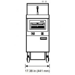 Friteuse gaz haut rendement 27 l - 25 kw -