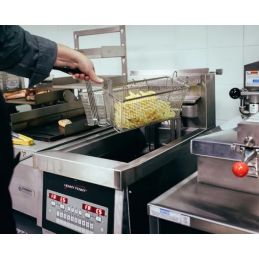 Friteuse électrique haut rendement 18 l - 14 kw