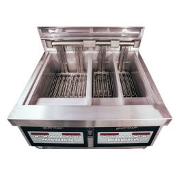 Friteuse électrique haut rendement 2x 18 litres