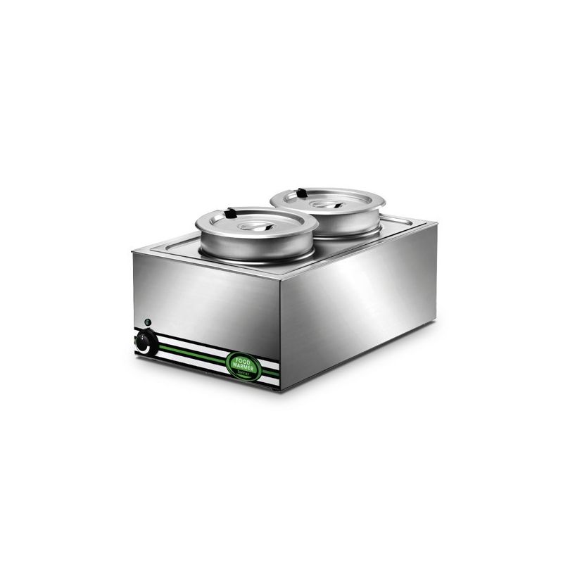 Chauffe-repas bain-marie professionnel 2x8l monophasé