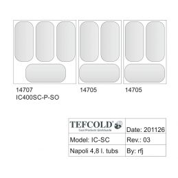 Congélateur de crème glacée avec couvercle de service incliné