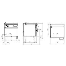 Sauteuse basculante électrique