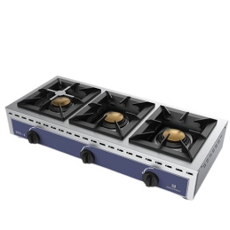Plaque de cuisson à gaz avec 3 brûleurs de 7 kw chacun - 1010x510x200 mm