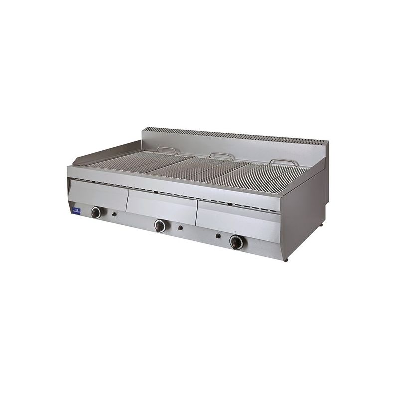 gril à gaz à eau de table, 3 zones