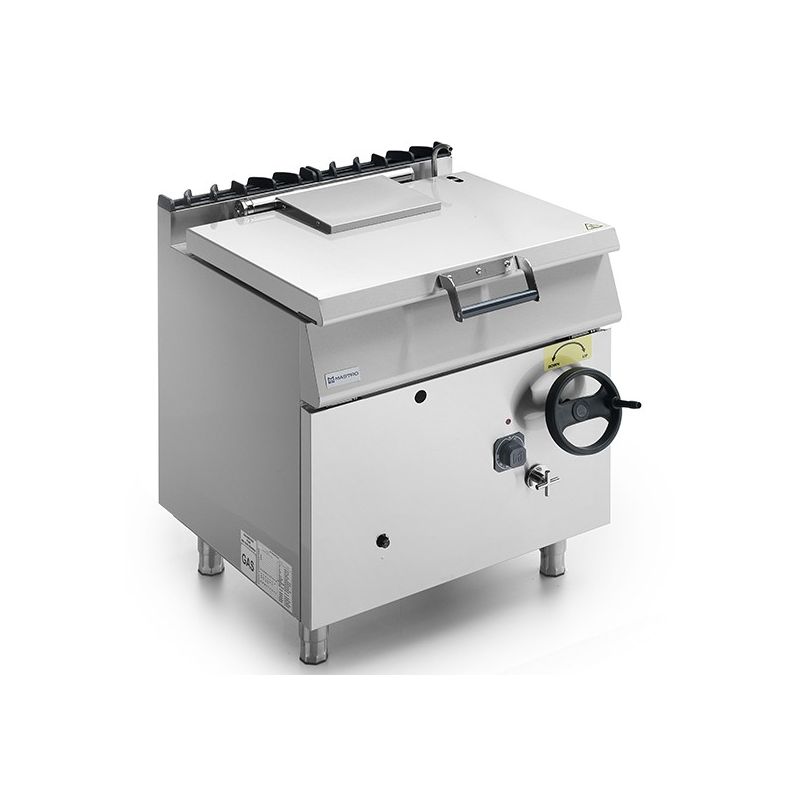 Sauteuse basculante gaz, capacité 60 litres, cuve en inox