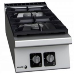 Réchaud gaz professionnel, à poser, 2 feux FAGOR