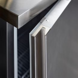 Congélateur statique, 150 litres acier inox