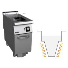 Friteuse à gaz 1x23 litres Fagor avec brûleurs externes