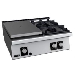 Fourneau gaz à poser demi-plaque à gauche