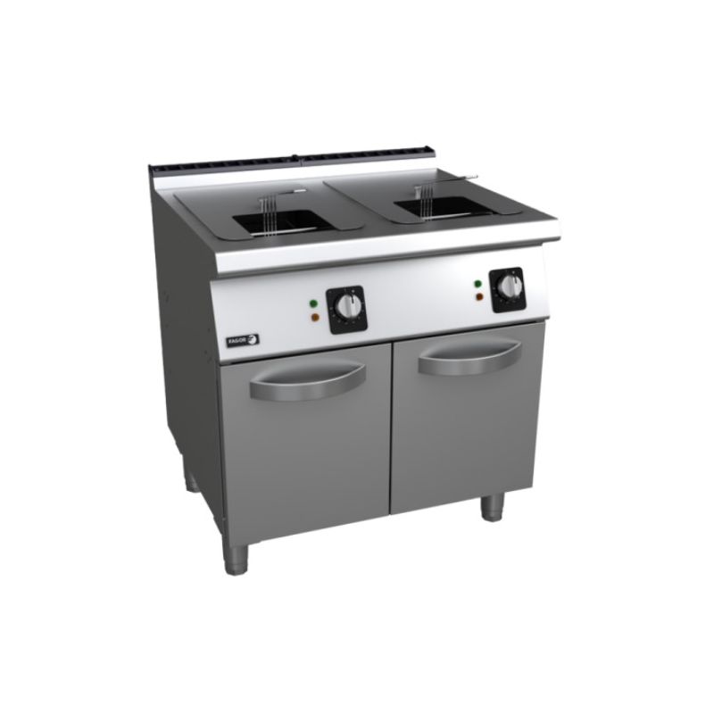 Friteuse à gaz 2x15 litres, à poser, F-G7215