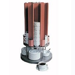 Carrousel à tasses 70/88 mm chauffé