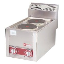 CUISINIÈRE ELECTRIQUE 2 PLAQUES, À TOP