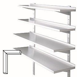 Console fixe pour étagères ajourées 400 mm