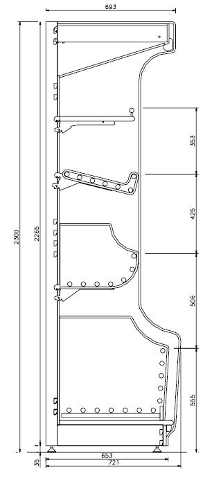 Présentoir Boulangerie Professionnel 1200 mm
